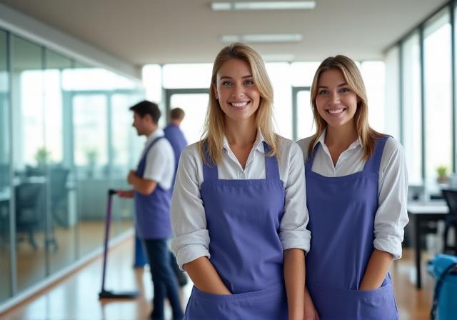 Professionelles Reinigungsteam in Wien